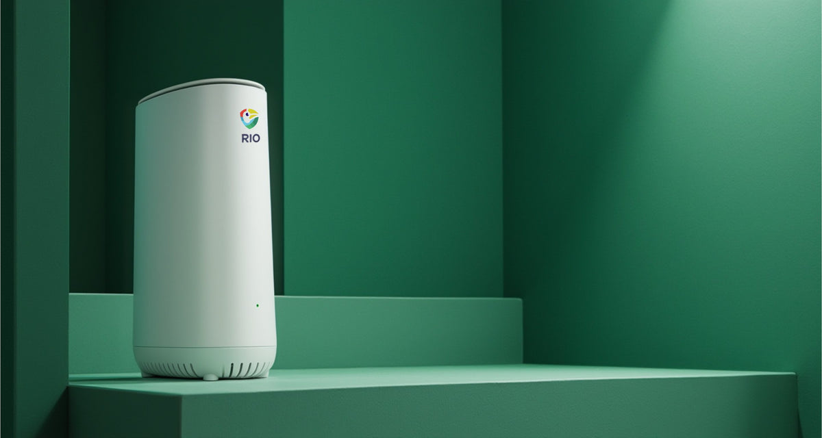 Rio router on a green studio set