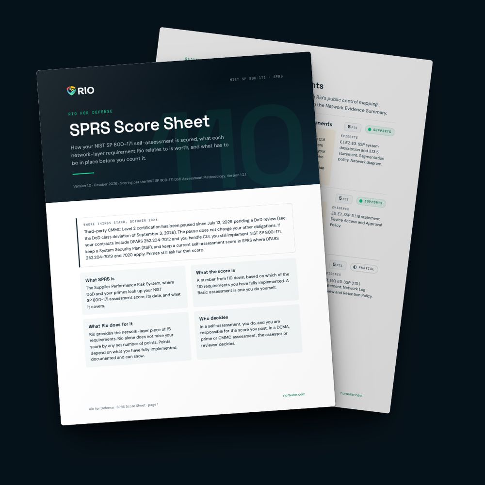 The SPRS Score Sheet cover with a scoring table page behind it.