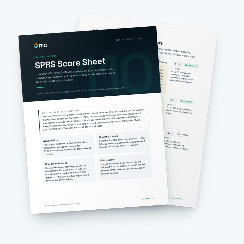 The SPRS Score Sheet cover with a scoring table page behind it.
