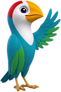 Rio the toucan, waving